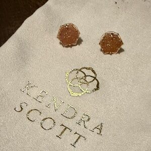 Kendra Scott Blush Hexagon Earrings